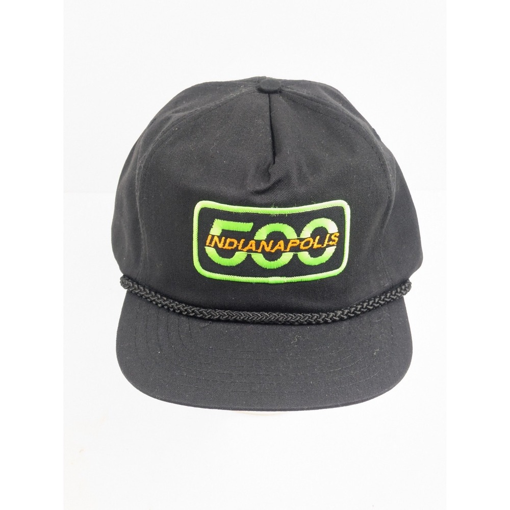 VINTAGE Indianapolis 500‎ Patch Black Racing Motorsports Indy 500 Retro